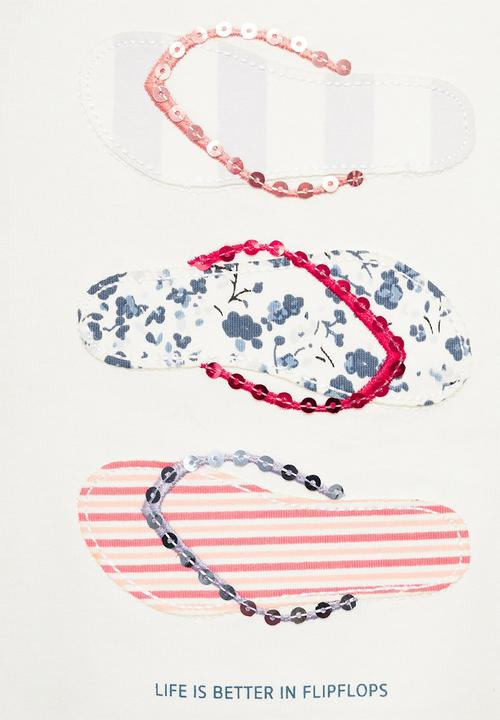 MANGO - T-shirt flipflop - natural