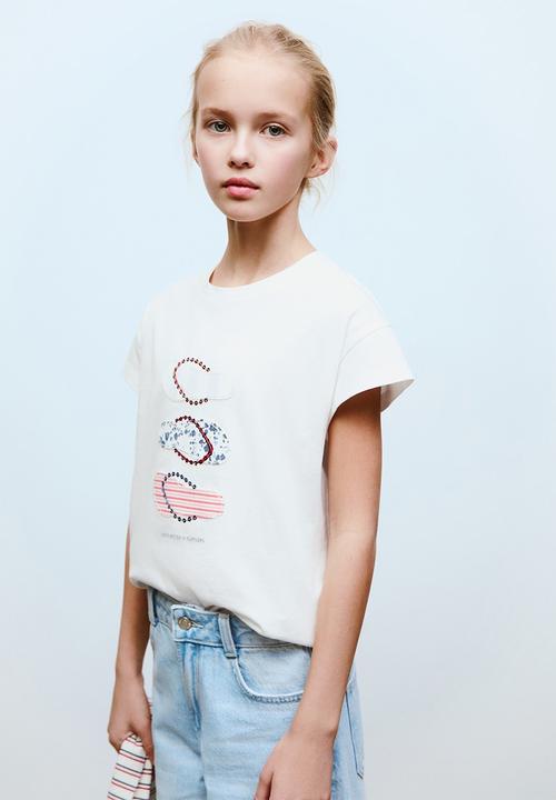 MANGO - T-shirt flipflop - natural