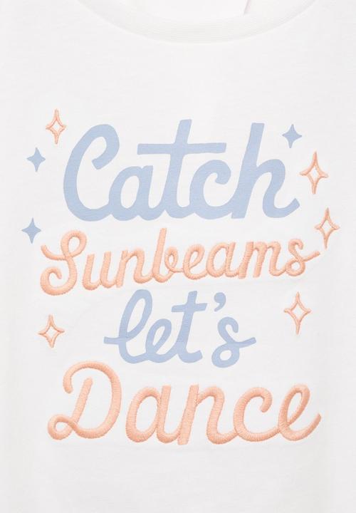 MANGO - T-shirt sunbeams - natural