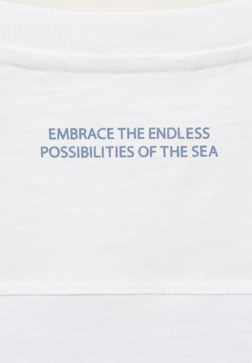 MANGO - T-shirt squares - natural