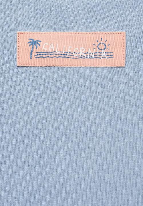 MANGO - T-shirt rustic - medium blue