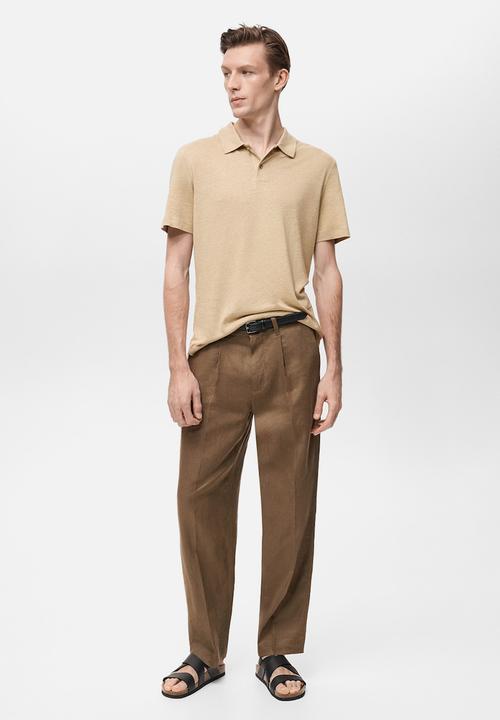 MANGO - Poloshirt AMBERES - Light Beige