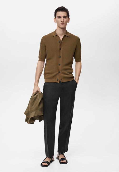 MANGO - Shirt BOMBAY - BROWN