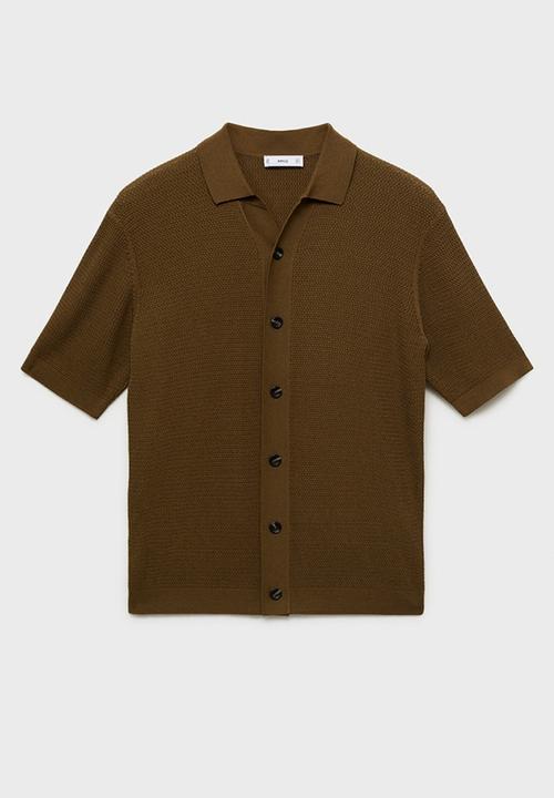 MANGO - Shirt BOMBAY - BROWN