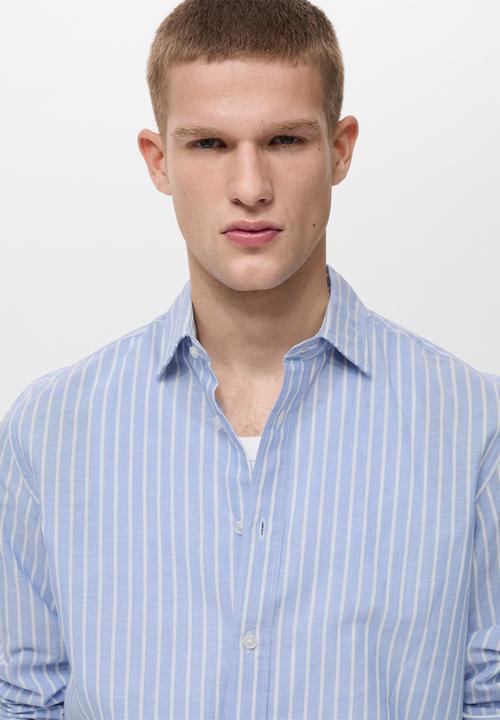 MANGO - Shirt EMMA1 - Medium Blue