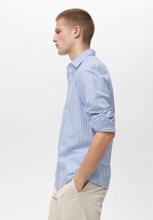 MANGO - Shirt EMMA1 - Medium Blue