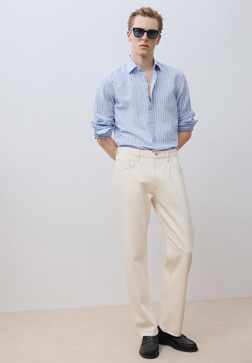 MANGO - Shirt EMMA1 - Medium Blue