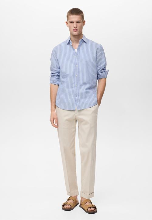 MANGO - Shirt EMMA1 - Medium Blue