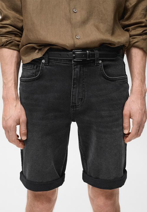 MANGO - Bermudas ROCK - BLACK DENIM
