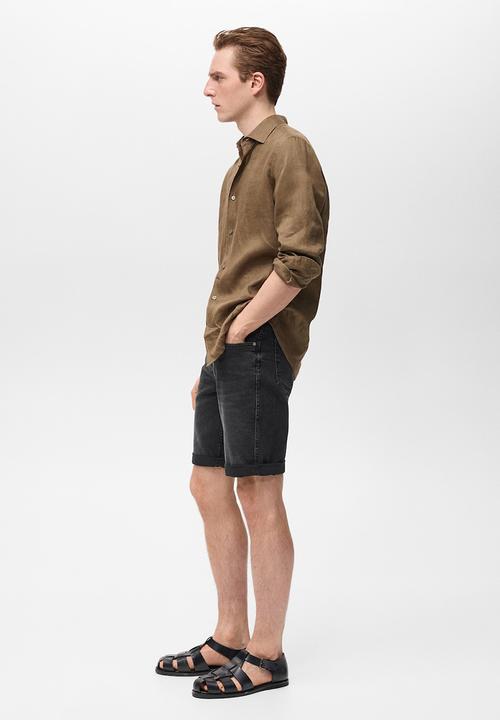 MANGO - Bermudas ROCK - BLACK DENIM