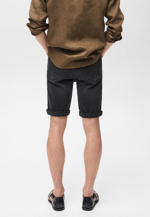 MANGO - Bermudas ROCK - BLACK DENIM