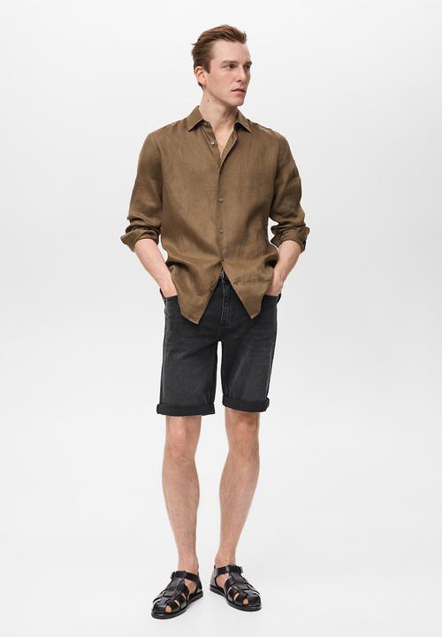 MANGO - Bermudas ROCK - BLACK DENIM