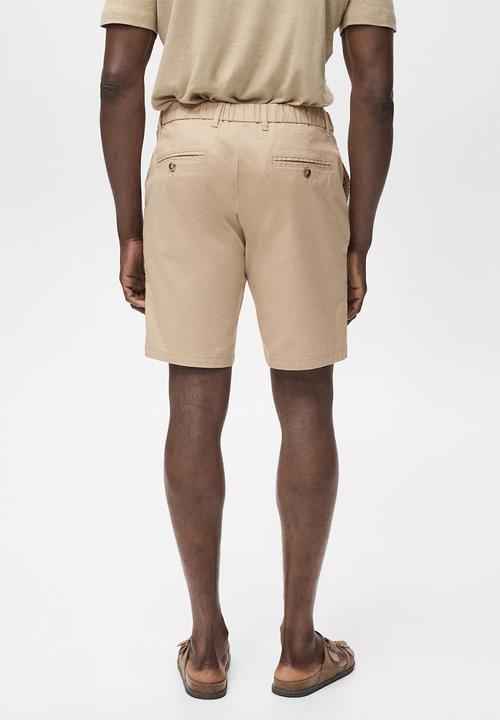 MANGO - Bermudas GRACIA - Beige