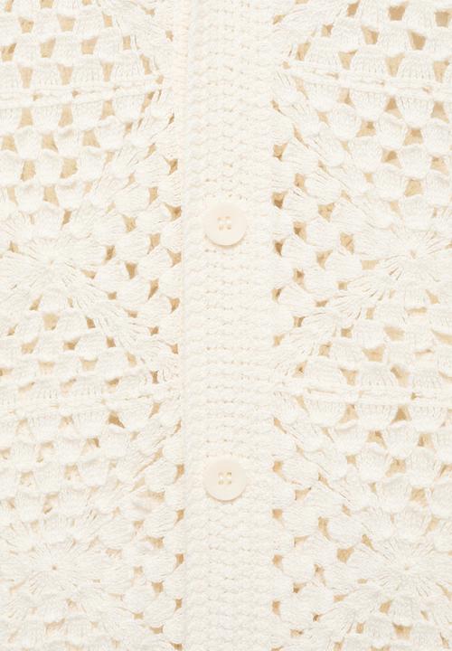MANGO - Shirt CONCHA - Light Beige