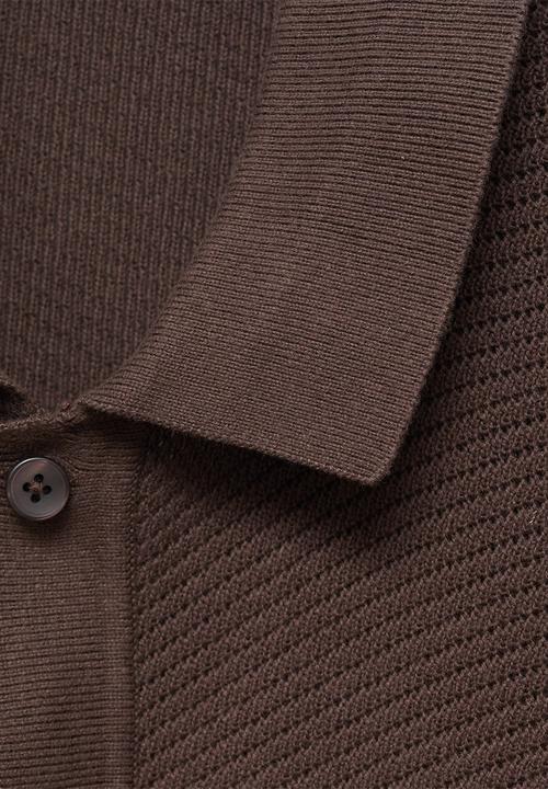 MANGO - Shirt CANARIO - Dark Brown