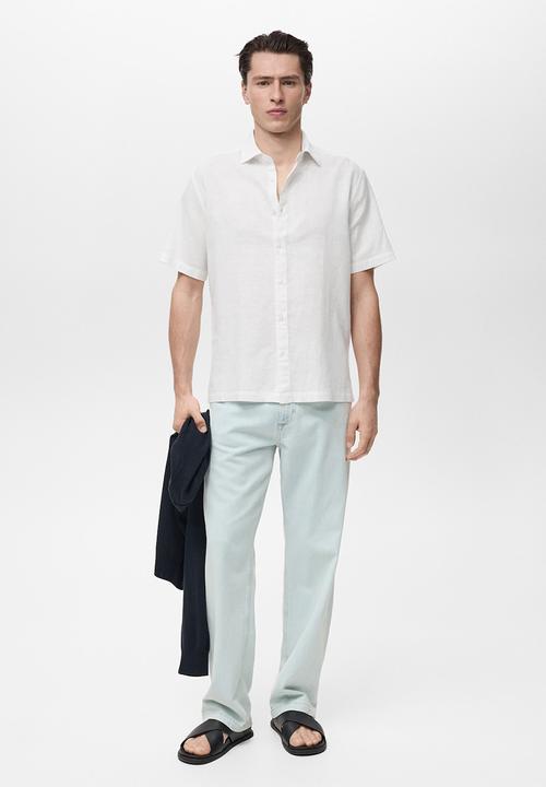 MANGO - Shirt ANTS - White