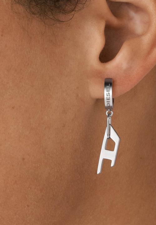 Diesel  - Diesel hoop earring  Dx1336040- silver