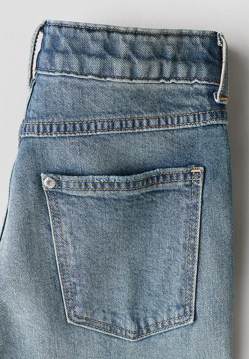 H&M - Relaxed tapered fit jeans - denim blue