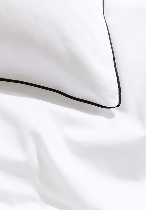 H&M - Cotton sateen single duvet cover set - white