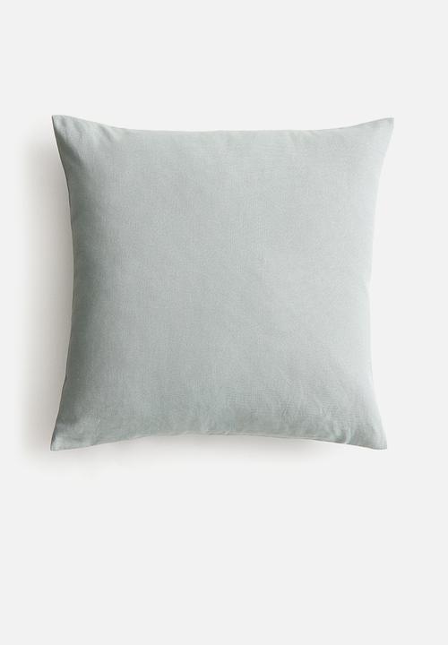Cotton canvas cushion cover - light turquoise 