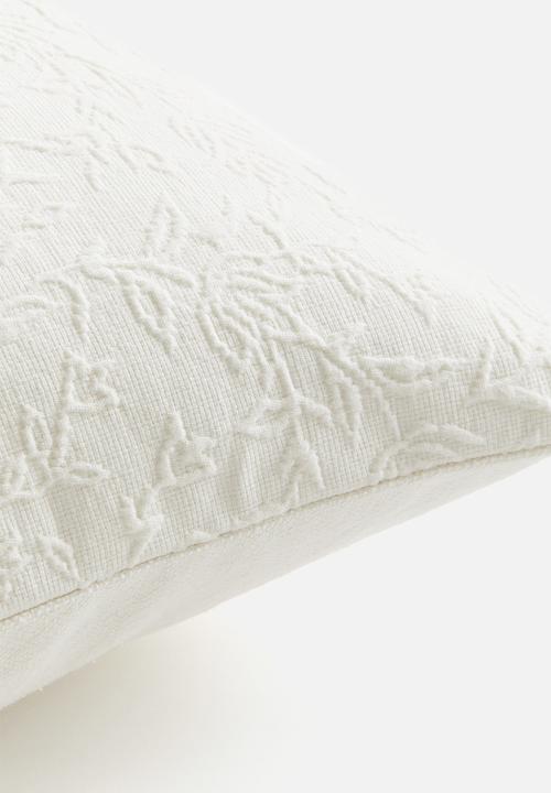 H&M - Textured-weave cushion cover - white