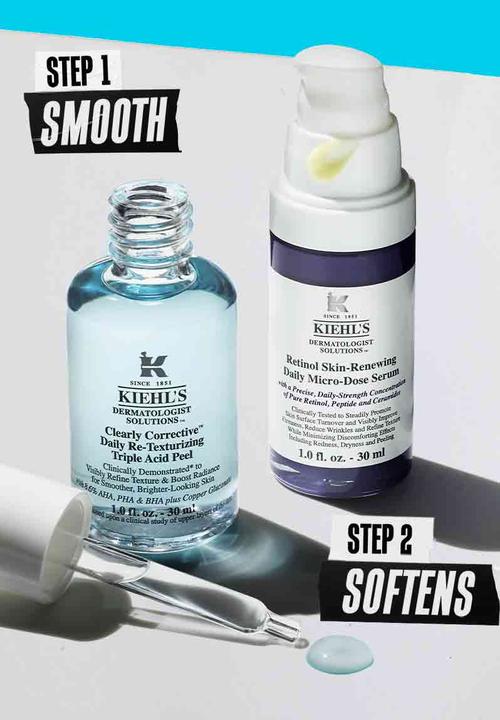 Kiehl's - Clearly Corrective™ Daily Re-Texturizing Triple Acid Peel Serum