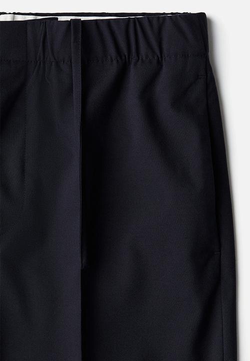H&M - Relaxed fit tapered trousers - navy blue