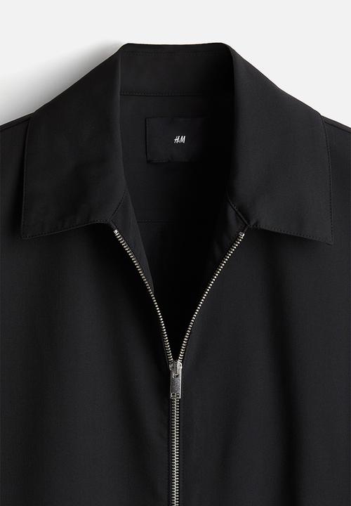 H&M - Regular fit twill jacket - black