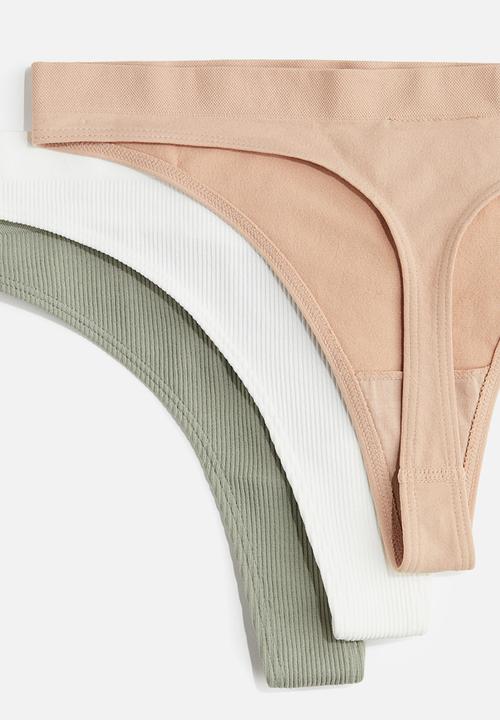 H&M - 5-Pack seamless thong briefs - multi