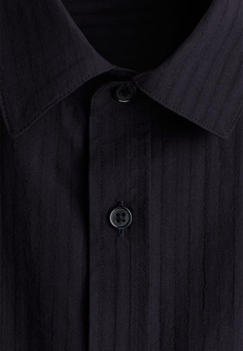 H&M - Regular fit lyocell-blend shirt - navy blue