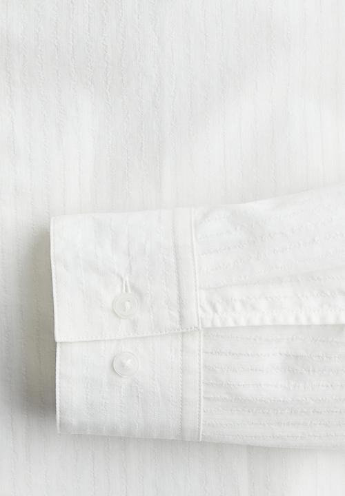 H&M - Regular fit lyocell-blend shirt - white