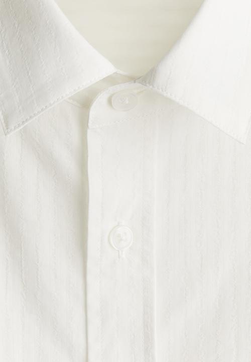 H&M - Regular fit lyocell-blend shirt - white