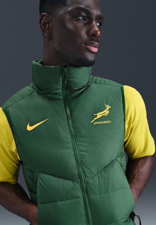 Nike - Springboks Men's Sideline Fill Vest - Gorge Green/University Gold