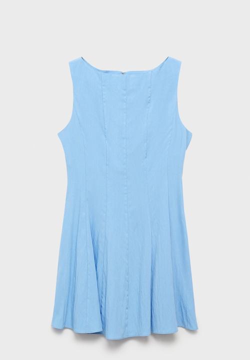 MANGO - Dress Terry - Medium Blue