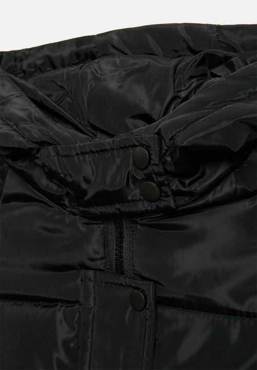 Pop Candy - Hooded puff jacket - black