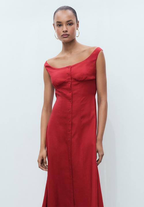 MANGO - Dress Bliss - Dark Orange