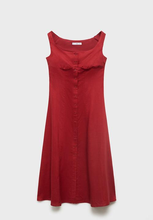 MANGO - Dress Bliss - Dark Orange