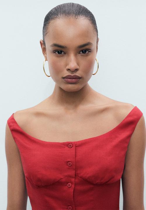 MANGO - Dress Bliss - Dark Orange