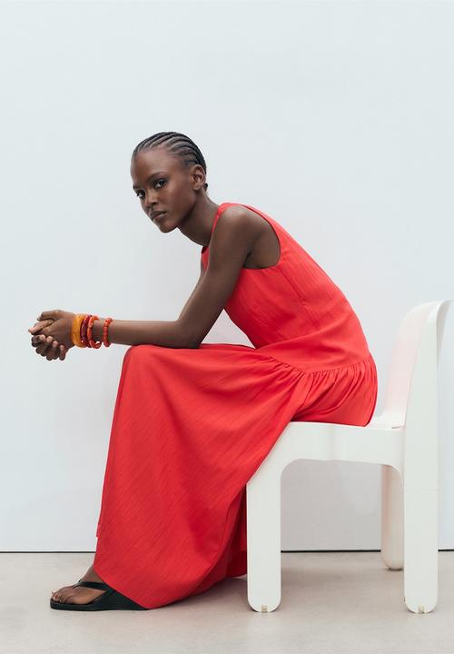 MANGO - Dress Gilda - Bright Red