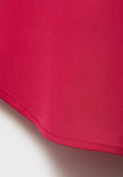 MANGO - Shirt Lim - Medium Red