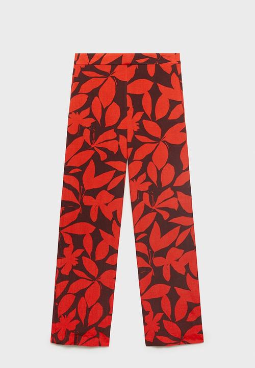 MANGO - Trousers Ibiza - Red