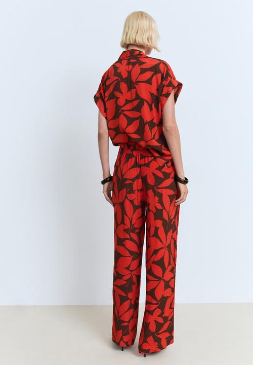 MANGO - Trousers Ibiza - Red