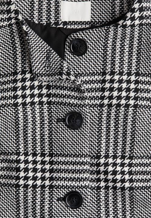 H&M - Short jacket - black checked