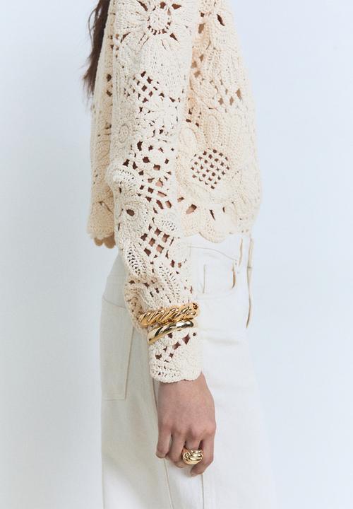 MANGO - Jacket Isabel - Light Beige