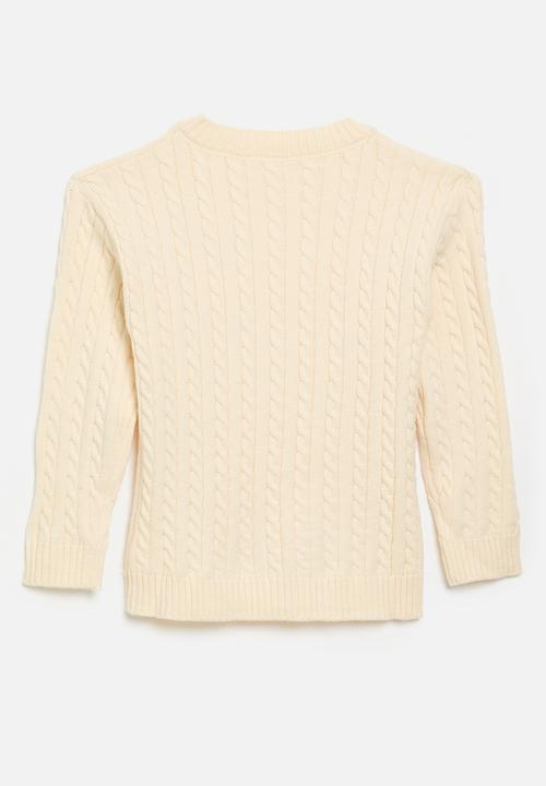 Pop Candy - Crew neck jersey-ecru