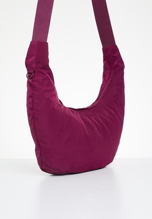 Rubi - Harley crescent sling bag- rich plum