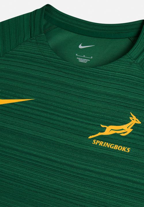 Nike - Springboks Men's Team Training  Top  - Gorge Green/University Gold