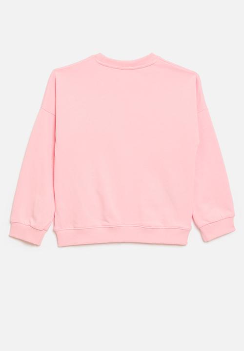 Pop Candy - Butterfly applique sweat top-pink