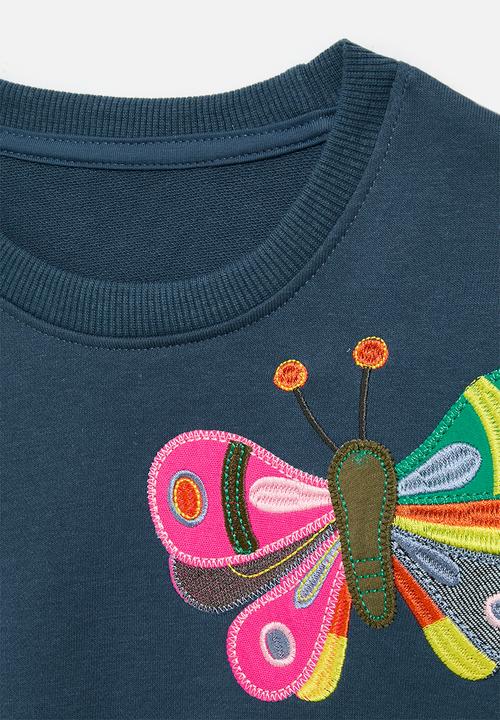 Pop Candy - Applique sweat top -navy blue