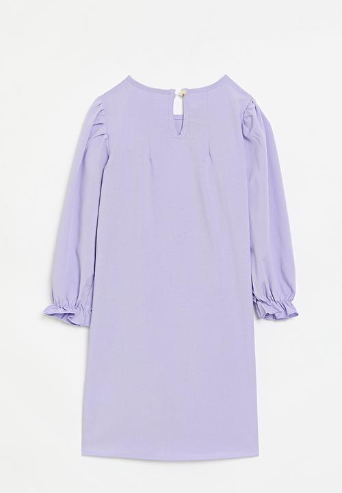 Pop Candy - Smock sleeve dress - lilac